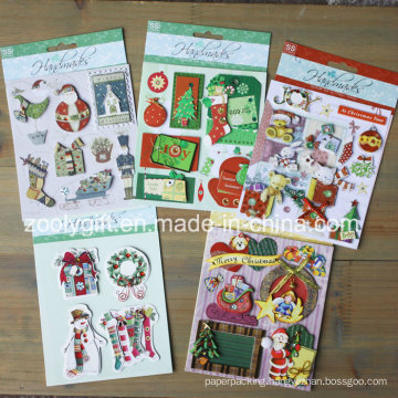 Customize 3D Dimensional Scrapbook Handmade Paper Stickers Christmas 3D Stickers